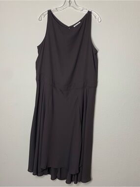 Prologue Brown Sleeveless Midi Dress Large NWOT Flowy Front Slits